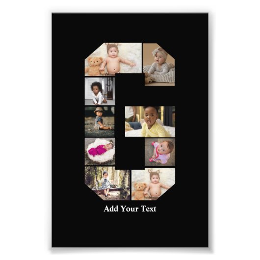 デザイン独自のGフォトコラージュ フォトプリント            (正面)