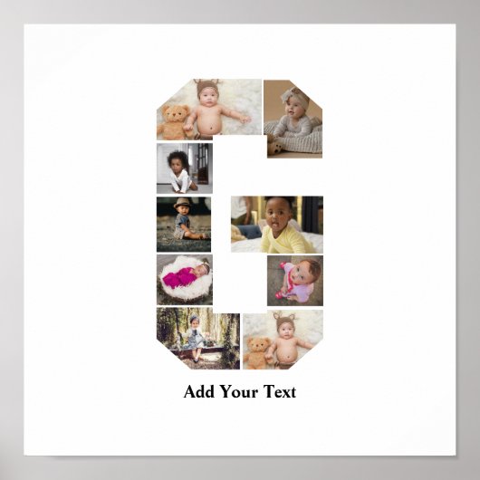 デザイン独自のGフォトコラージュ ポスター (正面)