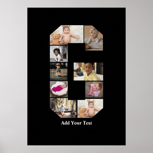 デザイン独自のGフォトコラージュ ポスター (正面)