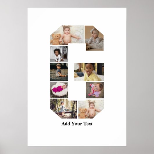 デザイン独自のGフォトコラージュ ポスター (正面)