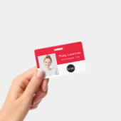 デザイン独自のidカード – 写真、バーコード、ロゴ、 バッジ (手持ち)