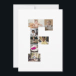 デザイン独自のPhoto Collageのレター カード<br><div class="desc">モノグラム(パーソナライズされたイニシャルや手紙)とはっきりした芸術的に配置された写真のコレクションを組み合わせたデザインでのまわりにある。デコやスタイリッシュギフトにtouchやを加えユニークて思い出を見せエレガントる方法だ。</div>