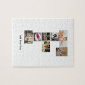 デザイン独自のPhoto Collageのレター ジグソーパズル (横)