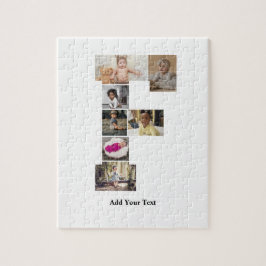 デザイン独自のPhoto Collageのレター ジグソーパズル