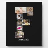 デザイン独自のPhoto Collageのレター フォトプラーク (正面)