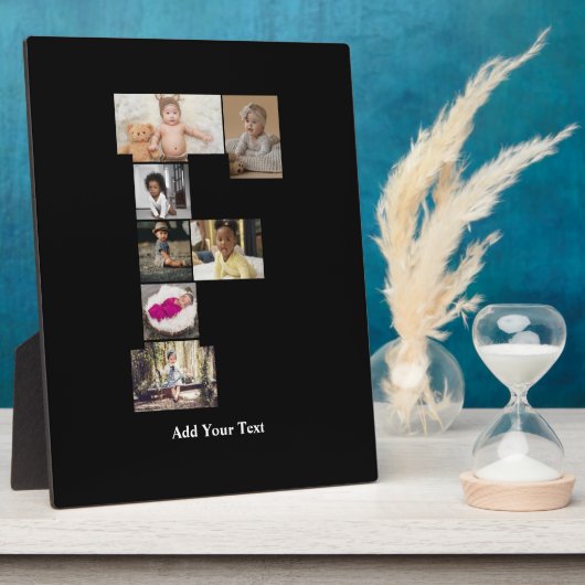 デザイン独自のPhoto Collageのレター フォトプラーク (側面)