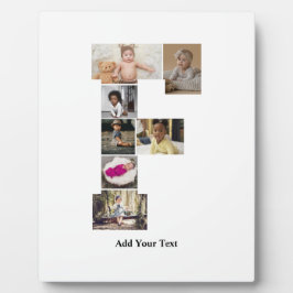 デザイン独自のPhoto Collageのレター フォトプラーク