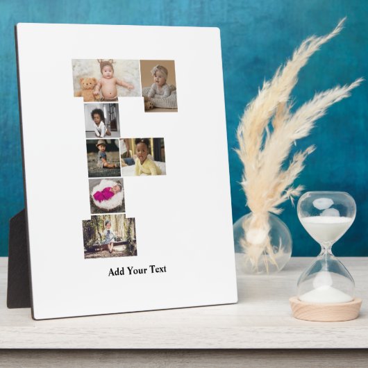 デザイン独自のPhoto Collageのレター フォトプラーク (側面)