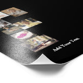 デザイン独自のPhoto Collageのレター フォトプリント (角)