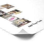 デザイン独自のPhoto Collageのレター フォトプリント (角)