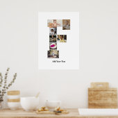 デザイン独自のPhoto Collageのレター ポスター (キッチン)