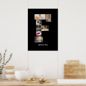 デザイン独自のPhoto Collageのレター ポスター (キッチン)