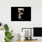 デザイン独自のPhoto Collageのレター ポスター (ホームオフィス)