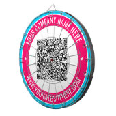 デザイン独自のQRコードとカスタム文字ダーツボード ダーツボード (正面右)