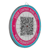 デザイン独自のQRコードとカスタム文字ダーツボード ダーツボード (正面左)