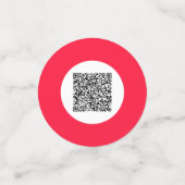 デザイン独自のQRコードクリエイティブ紙吹雪例 コンフェッティ (スモール正面)