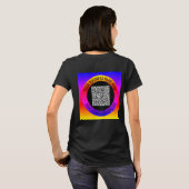 デザイン独自のQRコードビジネスTシャツの例 Tシャツ (裏面フル)