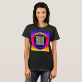 デザイン独自のQRコードビジネスTシャツの例 Tシャツ (正面フル)