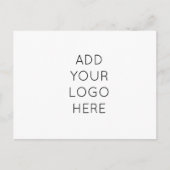 デザイン独自カスタムのパーソナライズされたロゴ画像 ポストカード (正面)