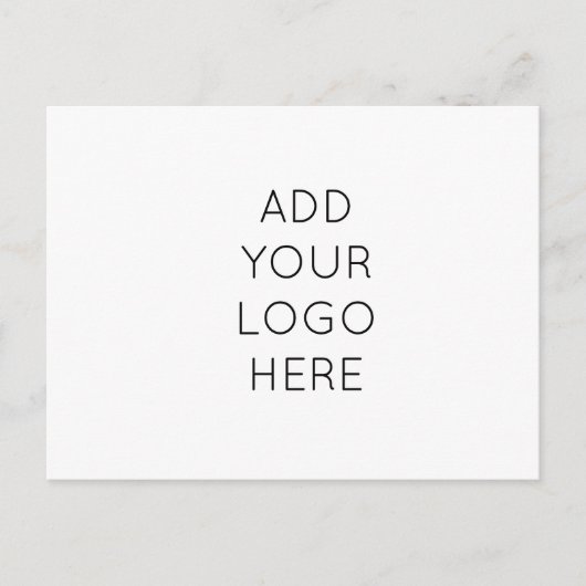 デザイン独自カスタムのパーソナライズされたロゴ画像 ポストカード (正面)