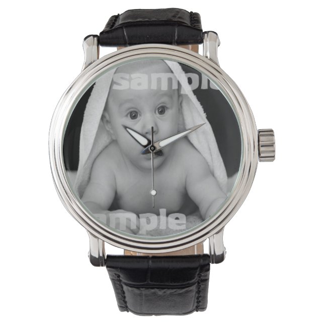 デザイン独自パーソナライズされた 腕時計 (正面)