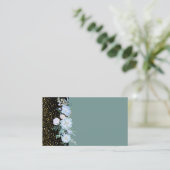 デザイン独自ブルーフローラ業又はイベント文房具 名刺 (スタンド正面)