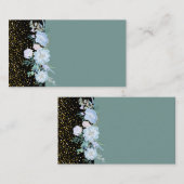 デザイン独自ブルーフローラ業又はイベント文房具 名刺 (正面/裏面)