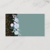 デザイン独自ブルーフローラ業又はイベント文房具 名刺 (正面)