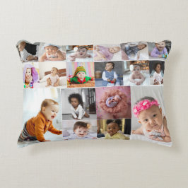 デザイン独自18フォトコラージュ アクセントクッション