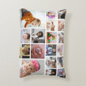 デザイン独自18フォトコラージュ アクセントクッション (裏面(縦))