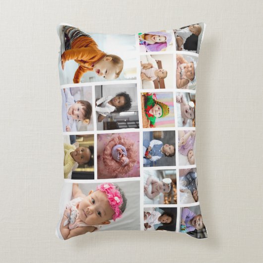 デザイン独自18フォトコラージュ アクセントクッション (正面(垂直))