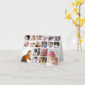 デザイン独自18フォトコラージュ カード (黄色い花)