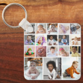 デザイン独自18フォトコラージュ キーホルダー (正面)