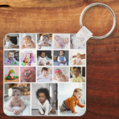 デザイン独自18フォトコラージュ キーホルダー (裏面)