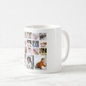 デザイン独自18フォトコラージュ コーヒーマグカップ (正面右)