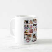 デザイン独自18フォトコラージュ コーヒーマグカップ (正面左)