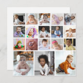 デザイン独自18フォトコラージュ シーズンカード (正面/裏面)