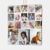 デザイン独自18フォトコラージュ セラミックオーナメント (左)