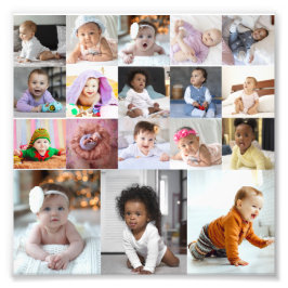 デザイン独自18フォトコラージュ フォトプリント           