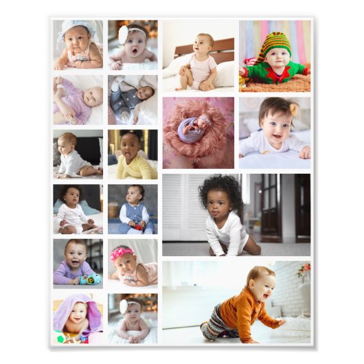 デザイン独自18フォトコラージュ フォトプリント (正面)