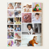 デザイン独自18フォトコラージュ プランナー手帳 (裏面)