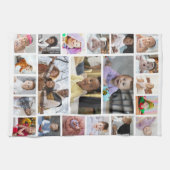 デザイン独自21フォトコラージュ キッチンタオル (横)