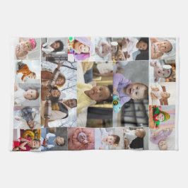 デザイン独自21フォトコラージュ キッチンタオル