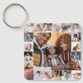 デザイン独自21フォトコラージュ キーホルダー