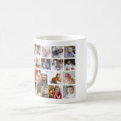 デザイン独自21フォトコラージュ コーヒーマグカップ (正面右)