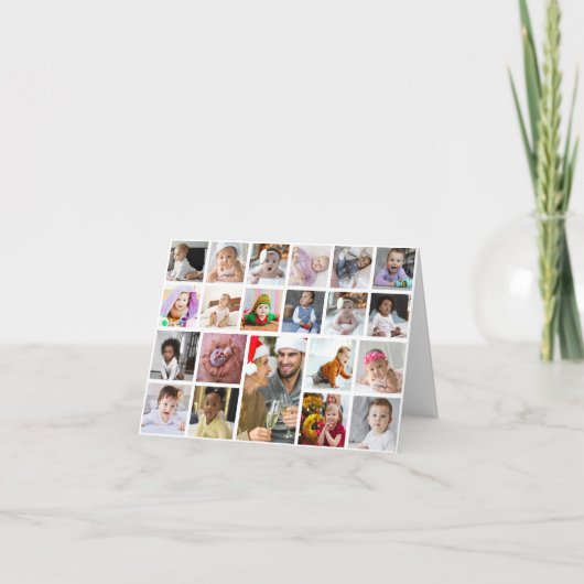 デザイン独自21フォトコラージュ シーズンカード (正面)