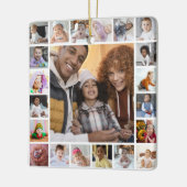 デザイン独自21フォトコラージュ セラミックオーナメント (左)