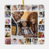 デザイン独自21フォトコラージュ セラミックオーナメント (正面)