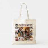 デザイン独自21フォトコラージュ トートバッグ (裏面)