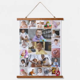 デザイン独自21フォトコラージュ 吊り下げ型タペストリー